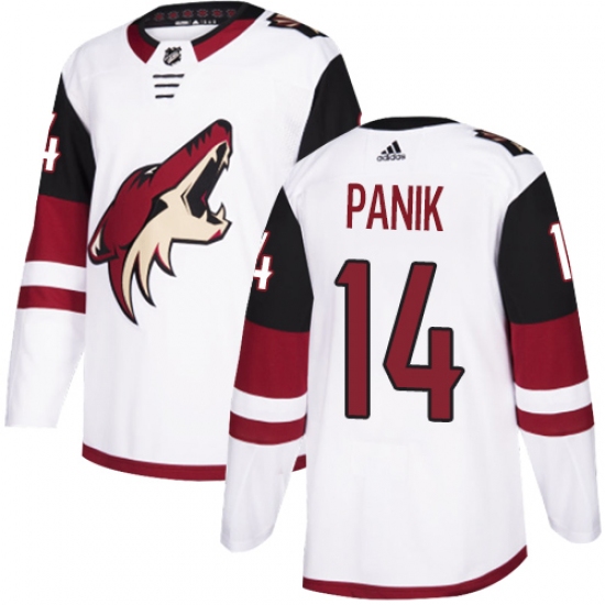 Men's Adidas Arizona Coyotes #14 Richard Panik Authentic White Away NHL Jersey - Ujersey