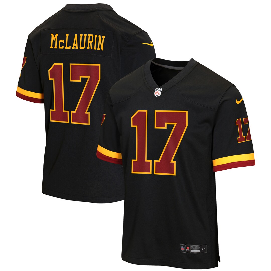 Youth Washington Commanders Terry McLaurin Nike Black Hail Raiser Alternate Game Jersey - Ujersey