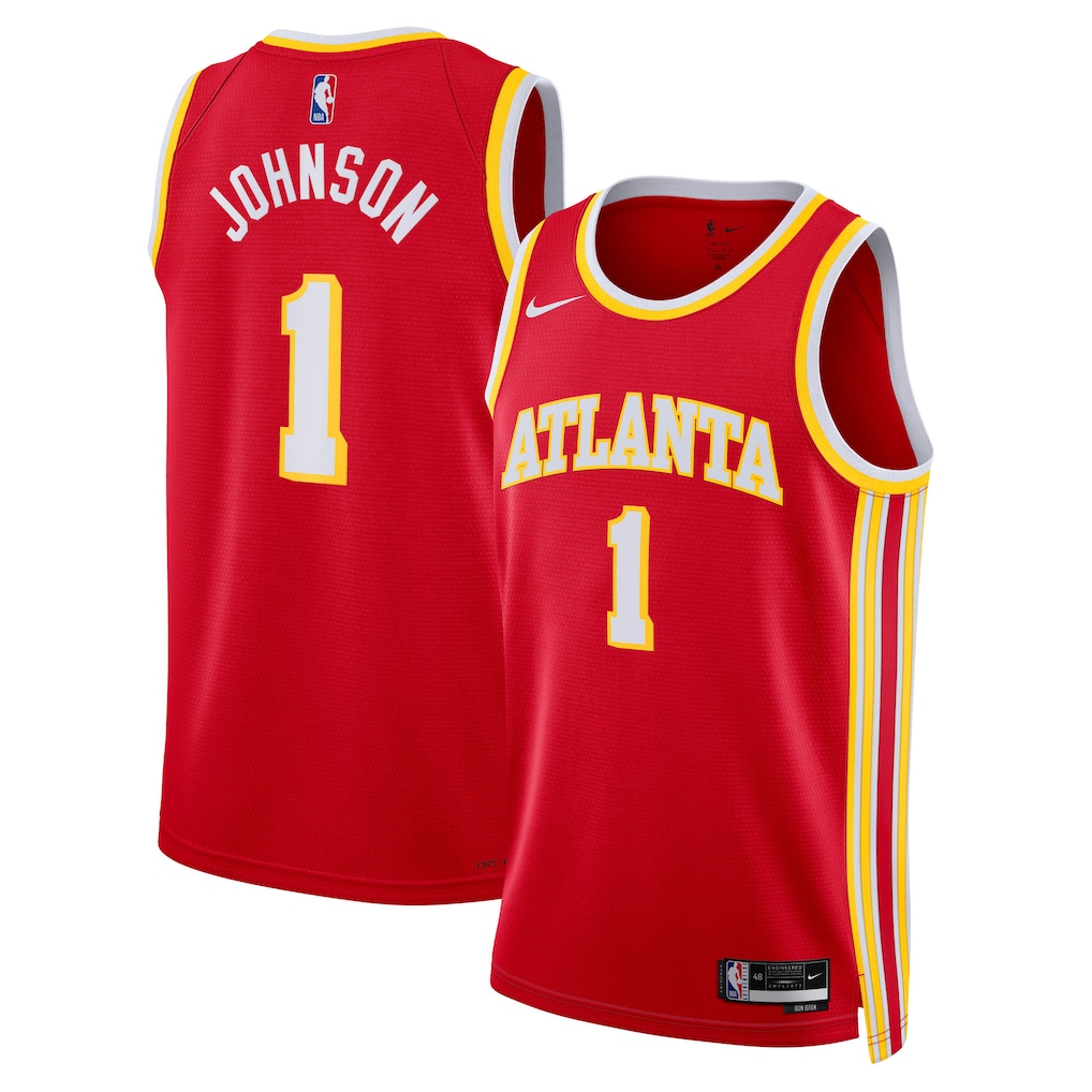 Unisex Atlanta Hawks Jalen Johnson Nike Red Swingman Jersey - Icon Edition - Ujersey Shop
