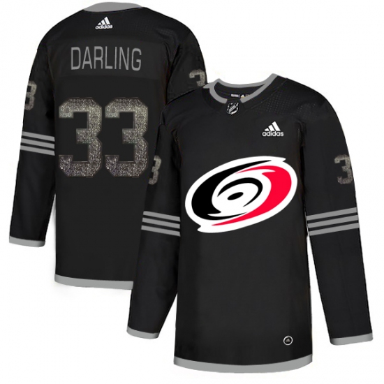 Men's Adidas Carolina Hurricanes #33 Scott Darling Black Authentic Classic Stitched NHL Jersey - Ujersey