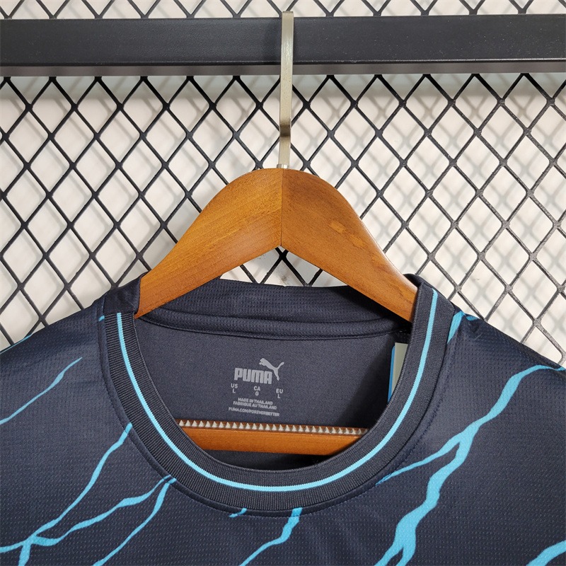 Manchester City Football Jersey Third Away Long Sleeve Shirt 2023/24 - U-jersey