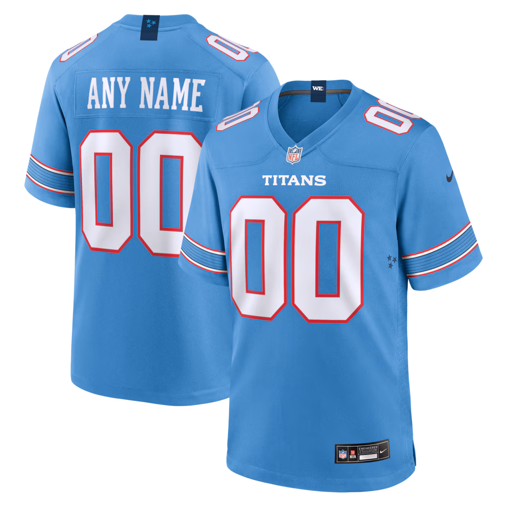 Youth Tennessee Titans Nike Blue Game Custom Jersey