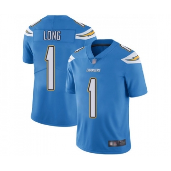 Men's Los Angeles Chargers #1 Ty Long Electric Blue Alternate Vapor Untouchable Limited Player Football Jersey - Ujersey