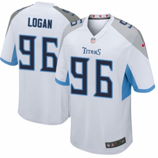 Men's Nike Tennessee Titans #96 Bennie Logan Game White NFL Jersey - Ujersey