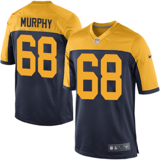 Men's Nike Green Bay Packers #68 Kyle Murphy Game Navy Blue Alternate NFL Jersey - Ujersey