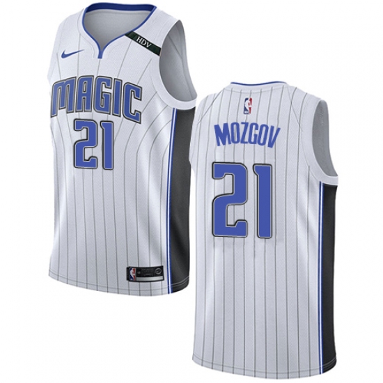 Women's Nike Orlando Magic #21 Timofey Mozgov Swingman White NBA Jersey - Association Edition - Ujersey