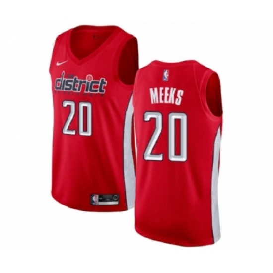 Youth Nike Washington Wizards #20 Jodie Meeks Red Swingman Jersey - Earned Edition - Ujersey