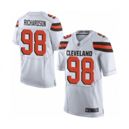 Men's Cleveland Browns #98 Sheldon Richardson Elite White Football Jersey - Ujersey