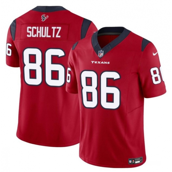 Men's Houston Texans #86 Dalton Schultz Red 2023 F.U.S.E Vapor Untouchable Football Stitched Jersey - Ujersey