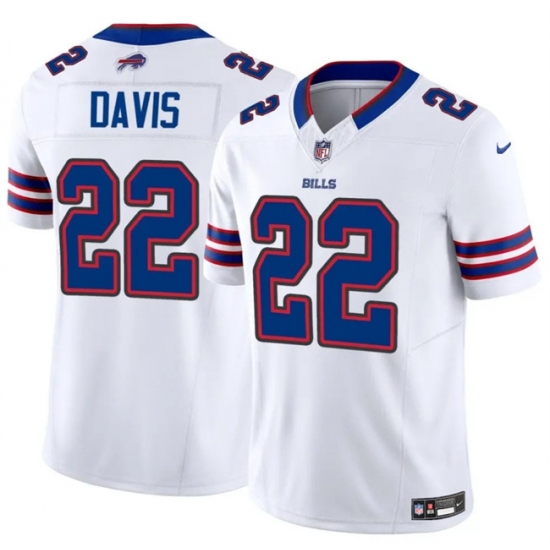 Men's Buffalo Bills #22 Ray Davis White 2024 F.U.S.E. Vapor Untouchable Limited Stitched Football Jersey - Ujersey