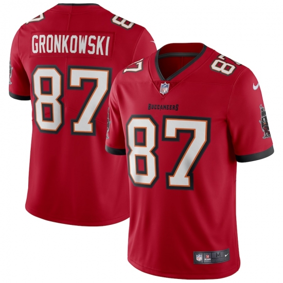 Men's Tampa Bay Buccaneers #87 Rob Gronkowski Nike Red Vapor Limited Jersey