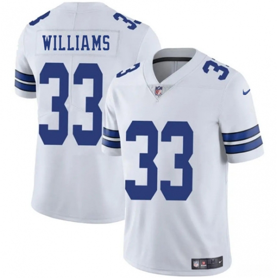 Men's Dallas Cowboys #33 Javonte Williams White 2025 Vapor Untouchable Limited Football Stitched Jersey - Ujersey
