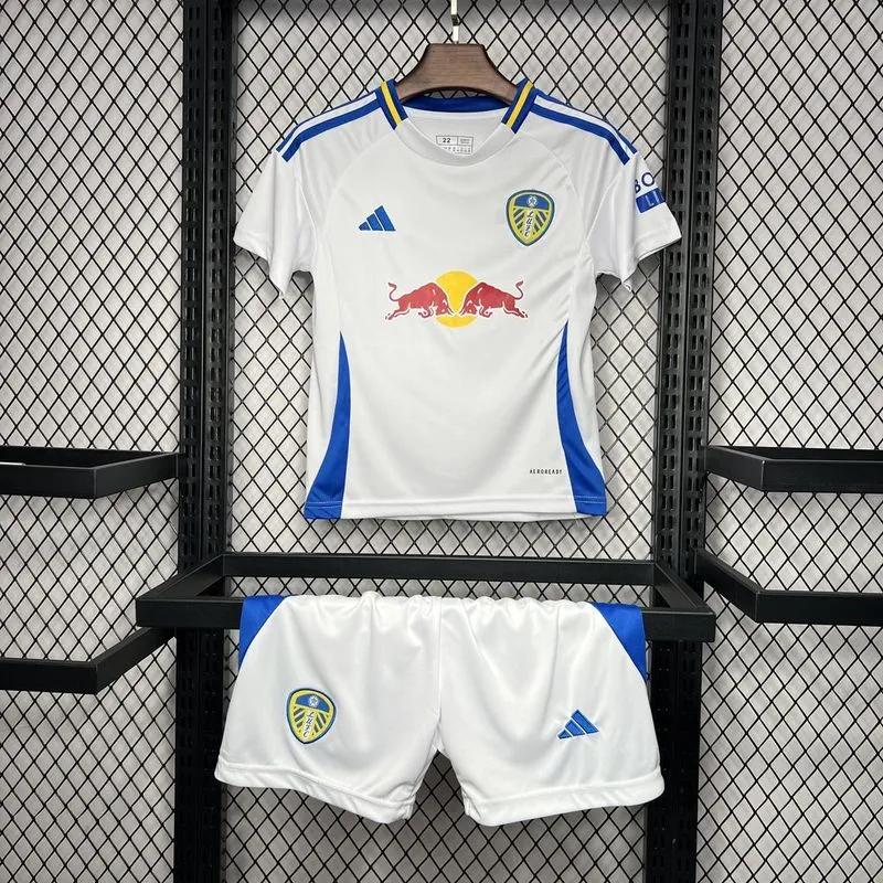 Leeds United Football Jersey Home Kids Kit Jersey+Shorts 2024/25 - U-jersey