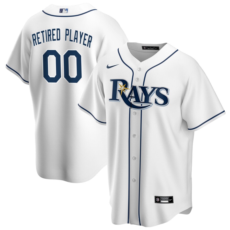 Men's Tampa Bay Rays Nike White Home Pick-A-Player Retired Roster Replica Jersey - Ujersey NHL