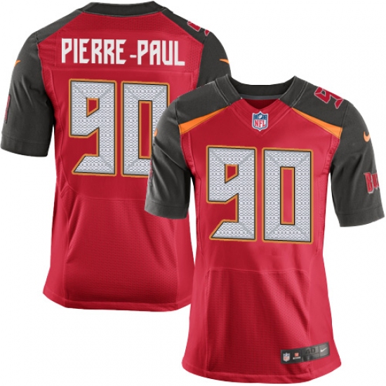 Men's Nike Tampa Bay Buccaneers #90 Jason Pierre-Paul Elite Red Team Color NFL Jersey - Ujersey