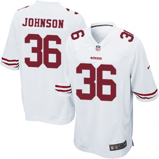 Men's Nike San Francisco 49ers #36 Dontae Johnson Game White NFL Jersey - Ujersey