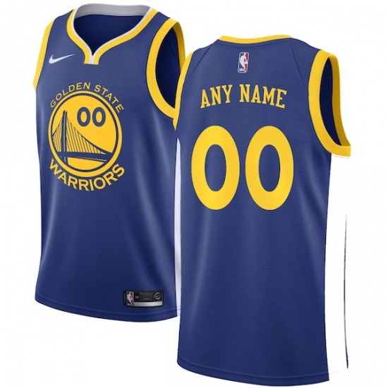 Men's Golden State Warriors Nike Blue Swingman Custom Jersey - Icon Edition - Ujersey