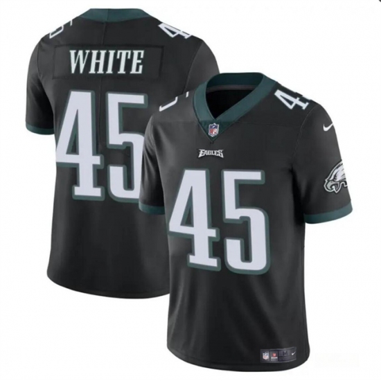 Men's Philadelphia Eagles #45 Devin White Black Vapor Untouchable Limited Football Stitched Jersey - Ujersey