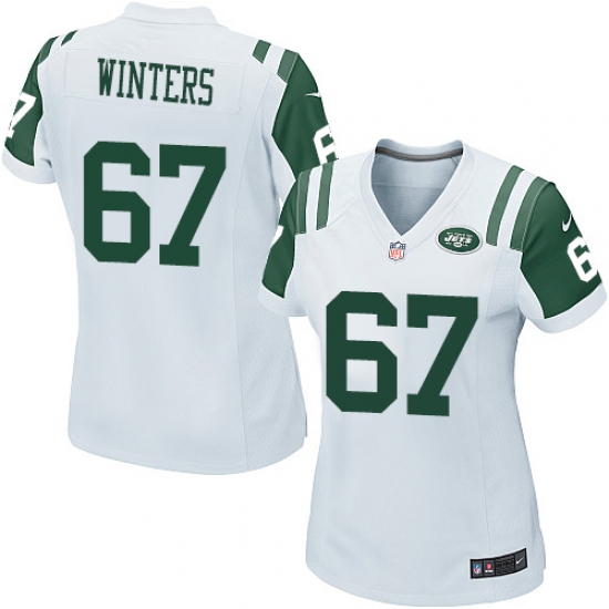 Women's Nike New York Jets #67 Brian Winters Game White NFL Jersey - Ujersey