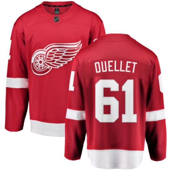 Men's Detroit Red Wings #61 Xavier Ouellet Fanatics Branded Red Home Breakaway NHL Jersey - Ujersey