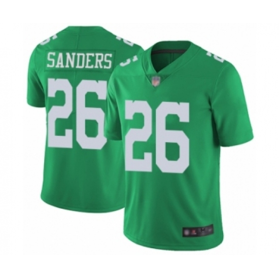 Youth Philadelphia Eagles #26 Miles Sanders Limited Green Rush Vapor Untouchable Football Jersey - Ujersey