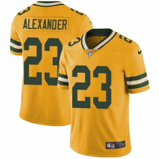 Men's Nike Green Bay Packers #23 Jaire Alexander Limited Gold Rush Vapor Untouchable NFL Jersey - Ujersey