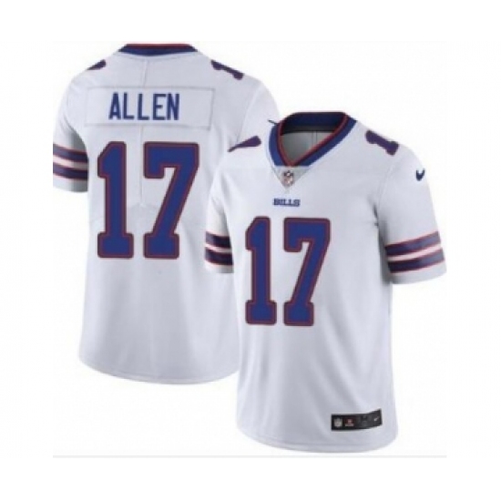Men's Buffalo Bills #17 Josh Allen White Vapor Untouchable Limited Stitched Jersey