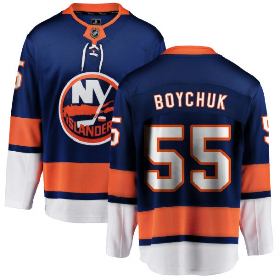 Men's New York Islanders #55 Johnny Boychuk Fanatics Branded Royal Blue Home Breakaway NHL Jersey - Ujersey