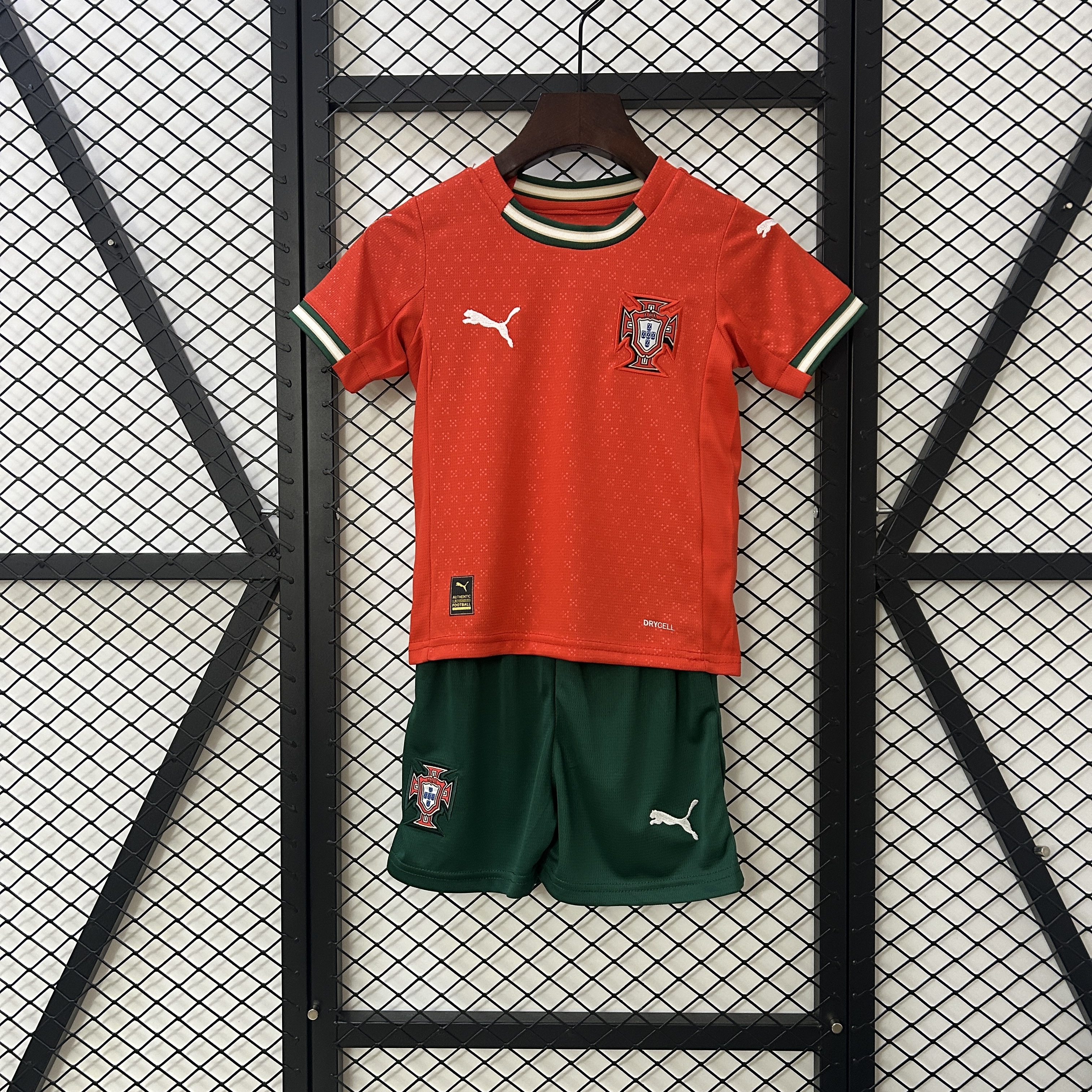 Portugal Home Football Uniform Kids Kit Jersey+Shorts 2025 - Ujersey NHL