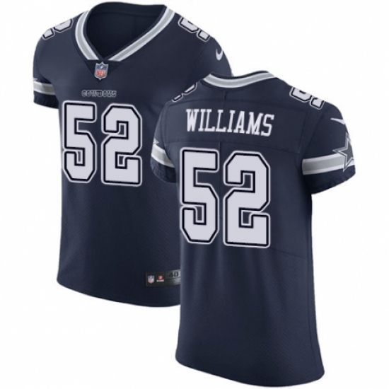 Men's Nike Dallas Cowboys #52 Connor Williams Navy Blue Team Color Vapor Untouchable Elite Player NFL Jersey - Ujersey