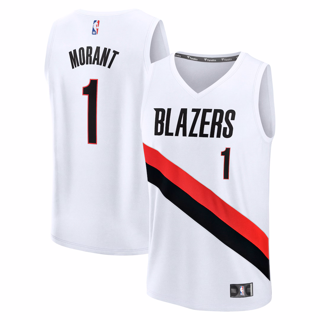 Youth Portland Trail Blazers Ja Morant Fanatics White Fast Break Replica Jersey - Association Edition - Ujersey