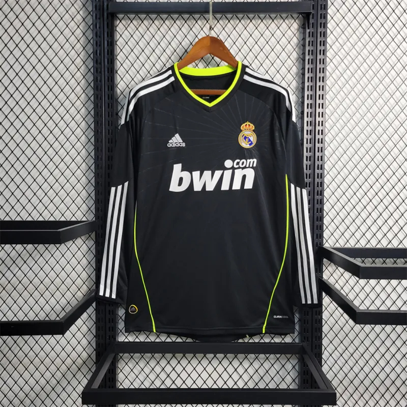 Real Madrid Retro Jersey Away Long Sleeve Soccer Custom Shirt 2010/11 - Ujersey Shop