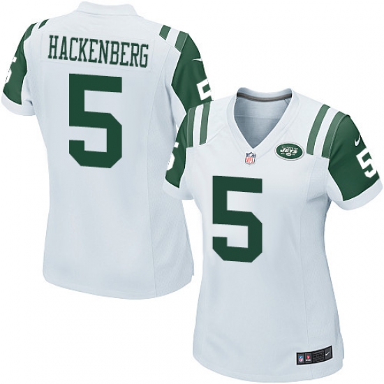 Women's Nike New York Jets #5 Christian Hackenberg Game White NFL Jersey - Ujersey