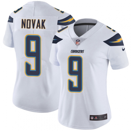Women's Nike Los Angeles Chargers #9 Nick Novak White Vapor Untouchable Limited Player NFL Jersey - Ujersey