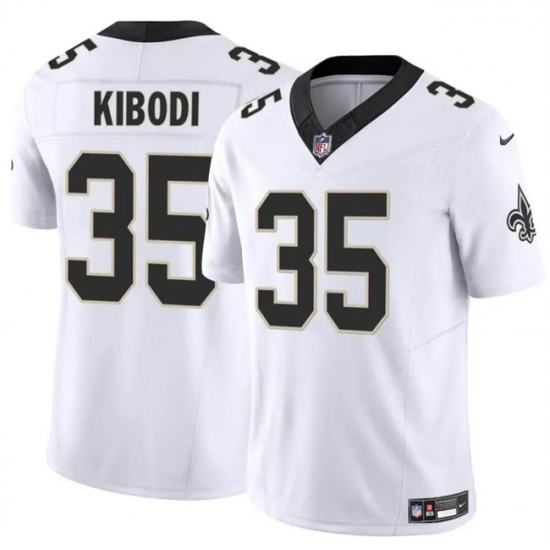 Men's New Orleans Saints #35 Jacob Kibodi White F.U.S.E Vapor Limited Stitched Football Jersey - Ujersey