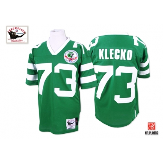 Mitchell and Ness New York Jets #73 Joe Klecko Green Team Color Authentic Throwback NFL Jersey - Ujersey