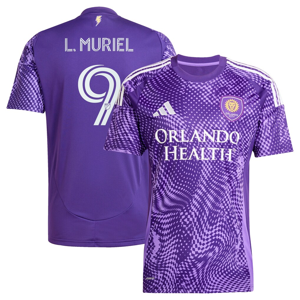 Men's Orlando City SC Luis Muriel adidas Purple 2025 Perfect Storm Replica Player Jersey - Ujersey