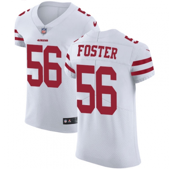 Men's Nike San Francisco 49ers #56 Reuben Foster White Vapor Untouchable Elite Player NFL Jersey - Ujersey
