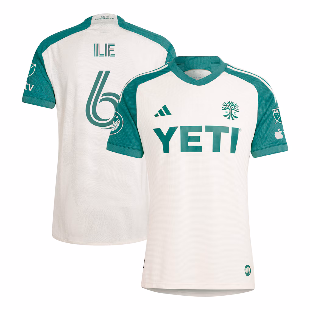 Men's Austin FC Ilie Sanchez adidas Tan 2024 The Armadillo Kit Authentic Player Jersey