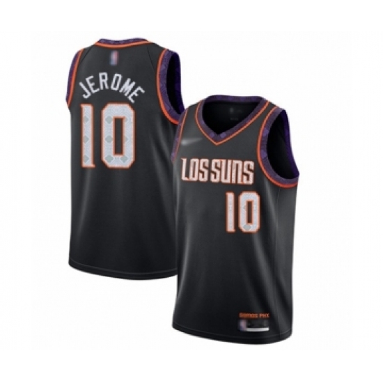 Men's Phoenix Suns #10 Ty Jerome Swingman Black Basketball Jersey - 2019 20 City Edition - Ujersey