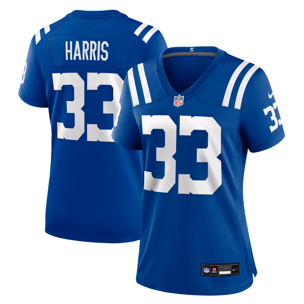 Women's Indianapolis Colts Kenneth Harris Nike Royal Team Game Jersey