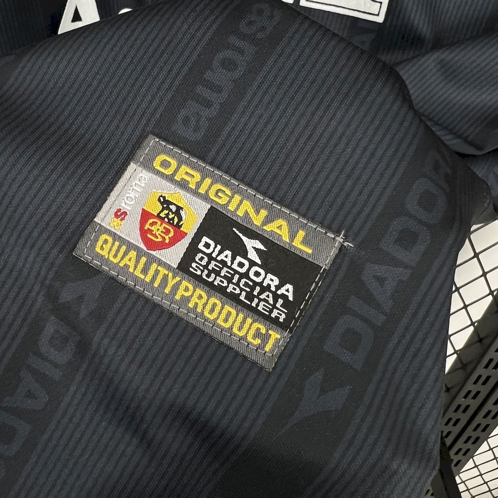 Roma Retro Soccer Jersey Away Custom Shirt 1999/00 - Ujersey Shop