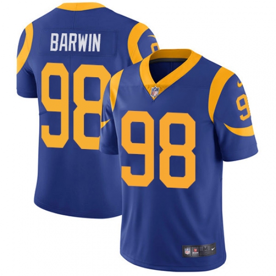 Youth Nike Los Angeles Rams #98 Connor Barwin Royal Blue Alternate Vapor Untouchable Limited Player NFL Jersey - Ujersey