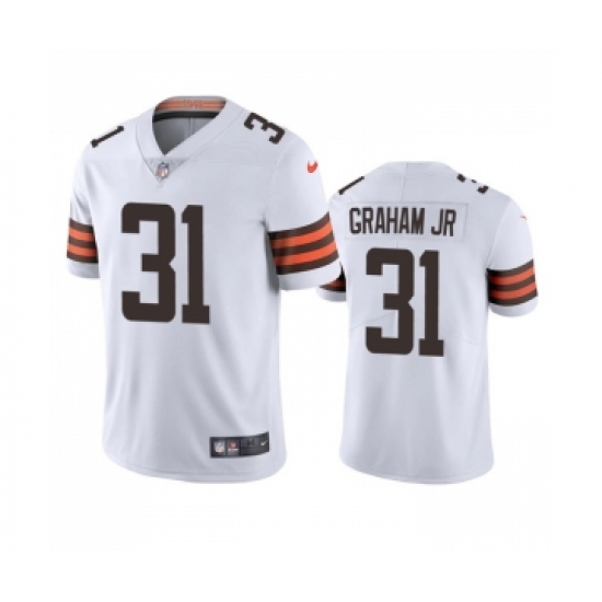 Men's Cleveland Browns #31 Thomas Graham Jr. White Vapor Untouchable Limited Stitched Jersey - Ujersey