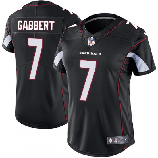 Women's Nike Arizona Cardinals #7 Blaine Gabbert Black Alternate Vapor Untouchable Limited Player NFL Jersey - Ujersey