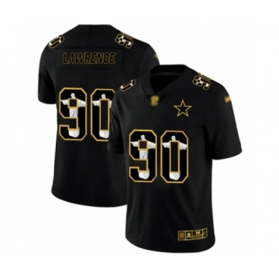 Men's Dallas Cowboys #90 DeMarcus Lawrence Black Jesus Faith Limited Football Jersey - Ujersey