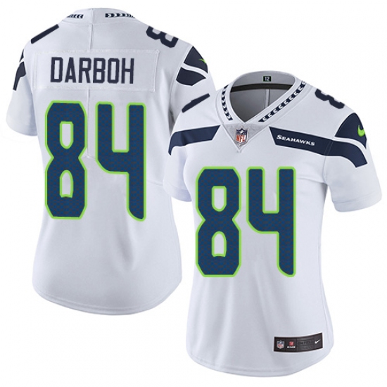 Women's Nike Seattle Seahawks #84 Amara Darboh Elite White NFL Jersey - Ujersey