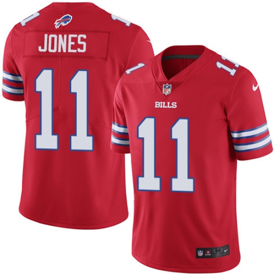 Youth Nike Buffalo Bills #11 Zay Jones Limited Red Rush Vapor Untouchable NFL Jersey - Ujersey