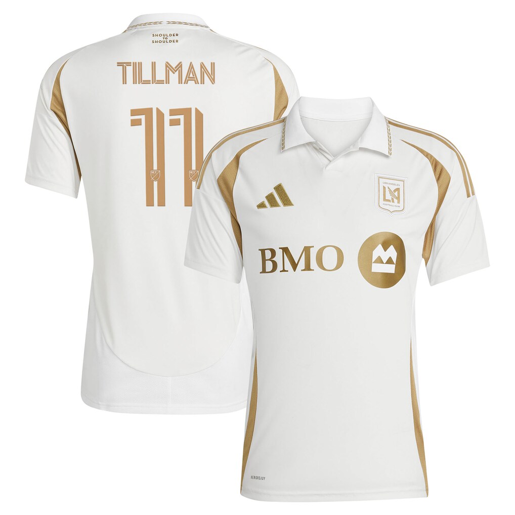 Men's LAFC Timothy Tillman adidas White 2025 Secondary Replica Jersey - Ujersey
