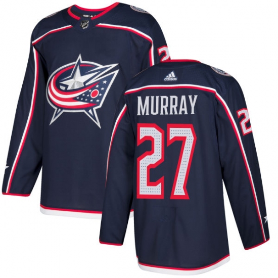 Men's Adidas Columbus Blue Jackets #27 Ryan Murray Authentic Navy Blue Home NHL Jersey - Ujersey